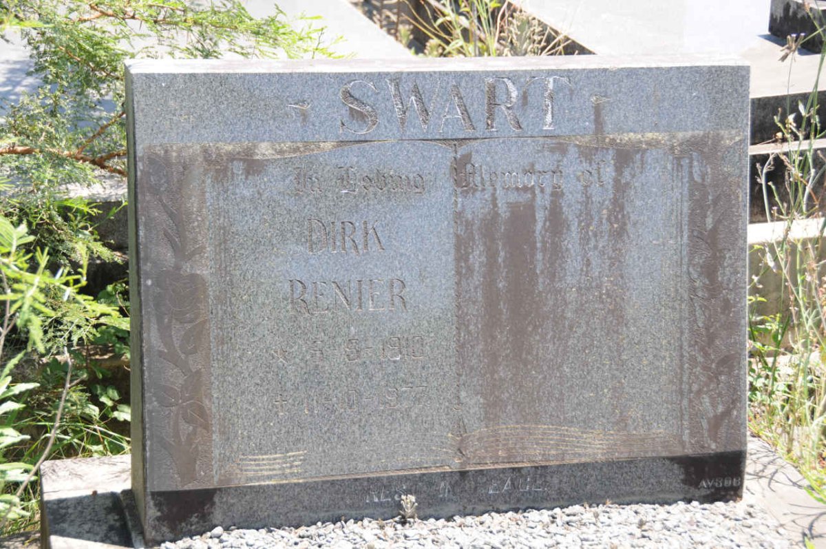 SWART Dirk Renier 1910-1977