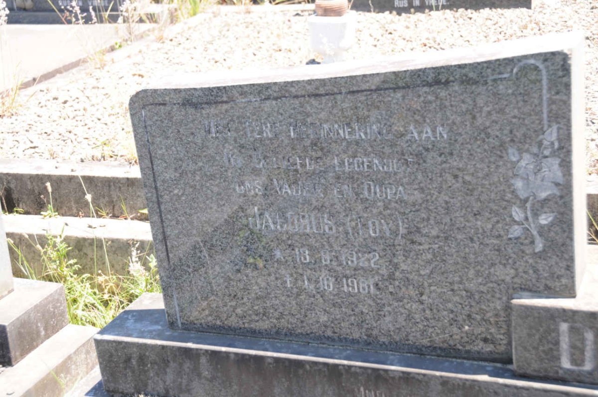 TOIT Jacobus, du 1922-1981
