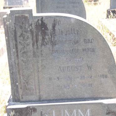 KUMM August W. 1890-1968