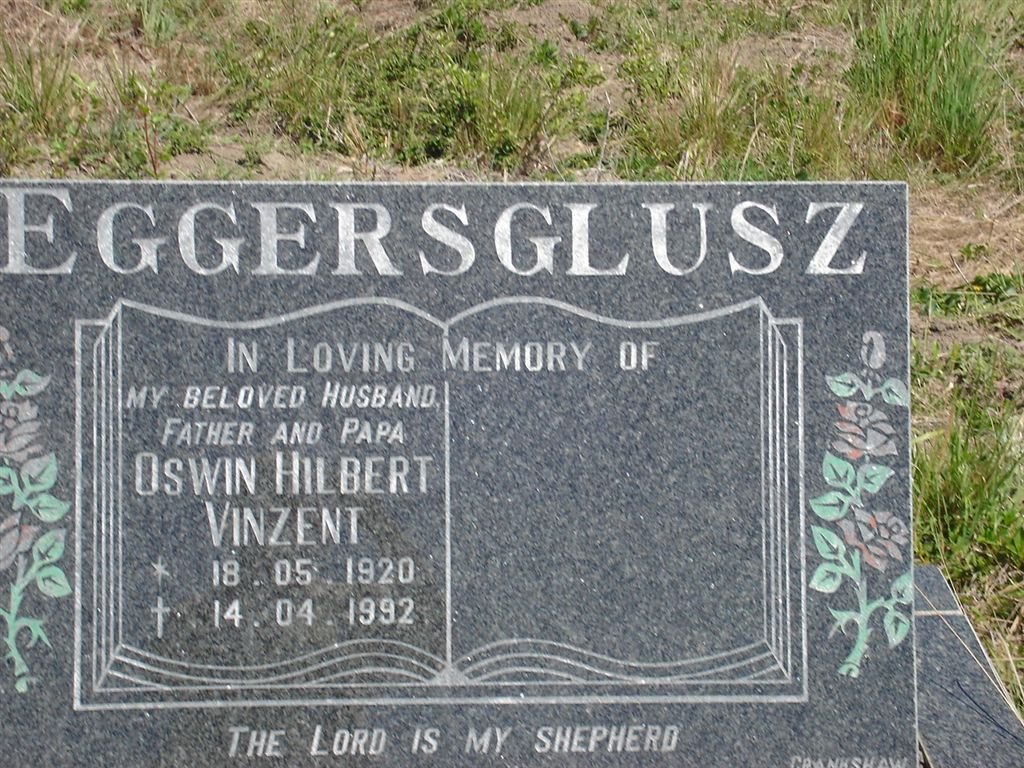 EGGERSGLUSZ Oswin Hilbert Vincent 1920-1992