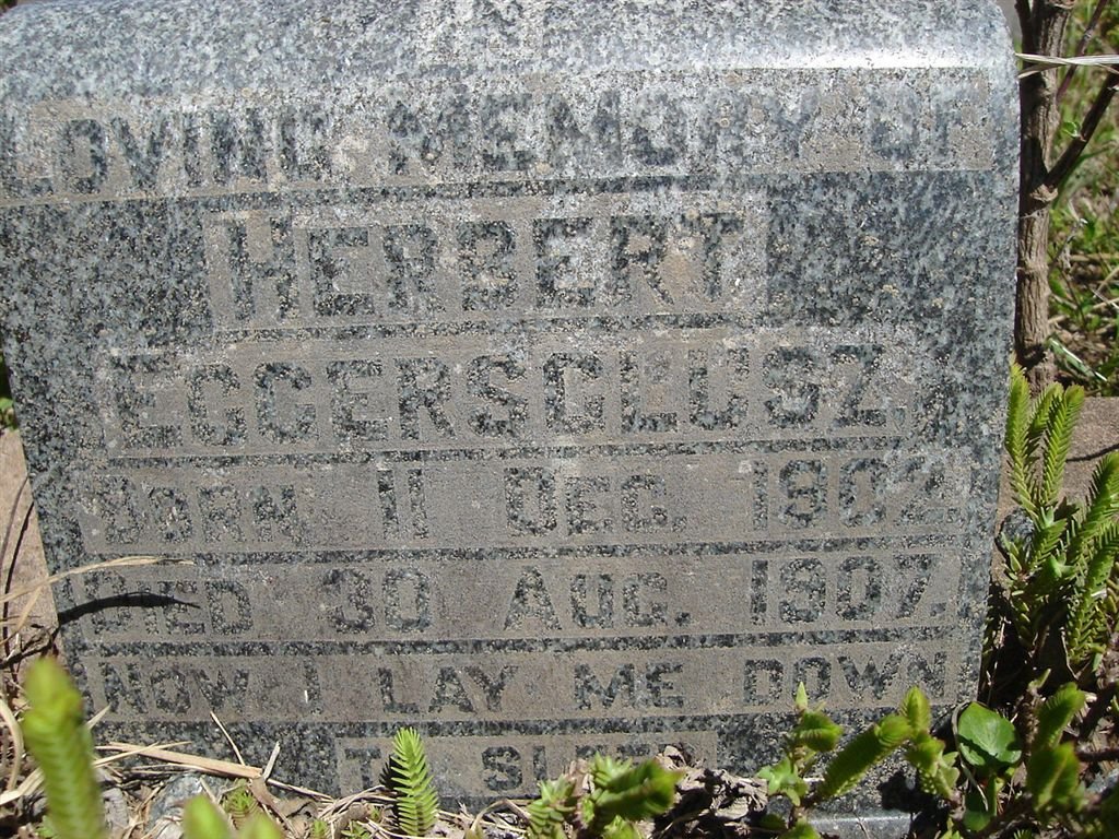 EGGERSGLUSZ Herbert 1902-1907