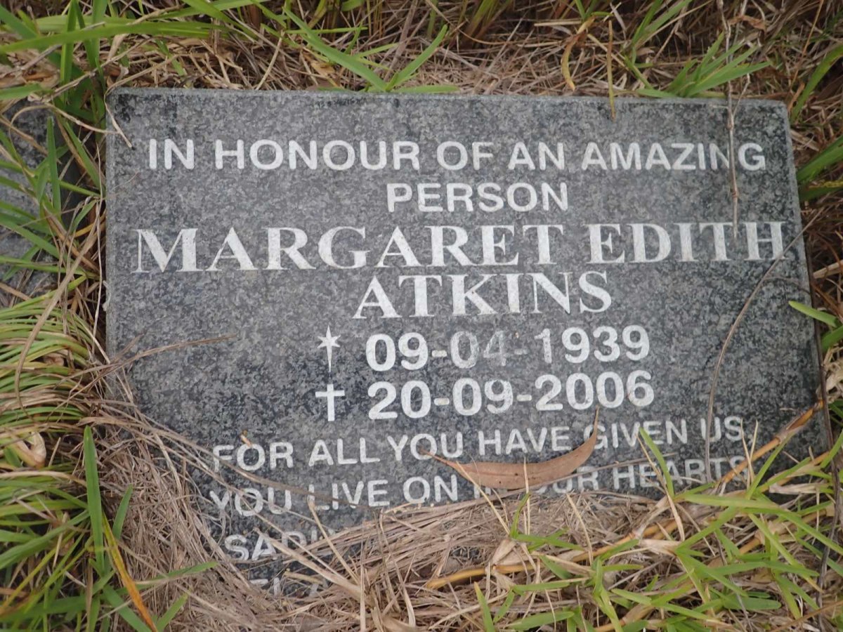 ATKINS Margaret Edith 1939-2006