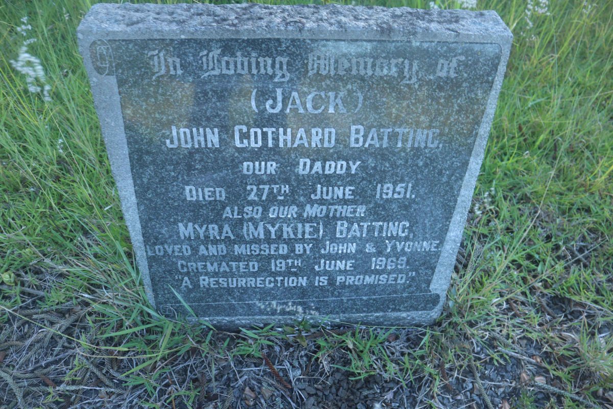 BATTING John Gothard -1951 &amp; Myra -1969