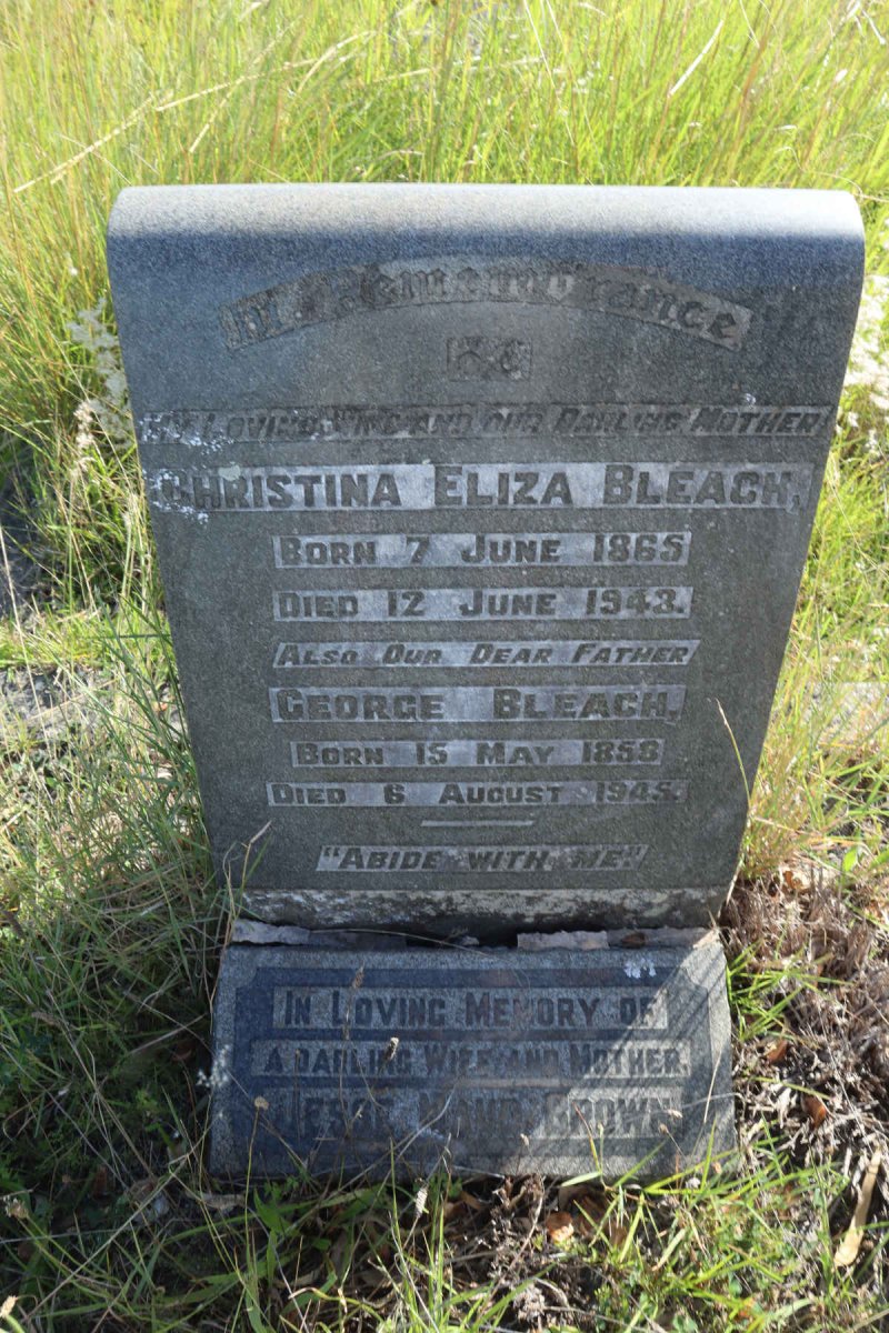 BLEACH George 1858-1945 &amp; Christina Eliza 1865-1943 :: BROWN Jesse Maud