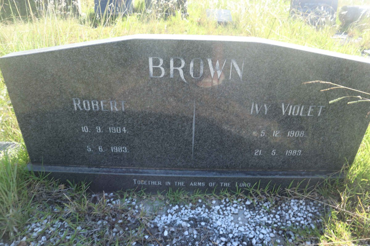 BROWN Robert 1904-1983 &amp; Ivy Violet 1908-1983