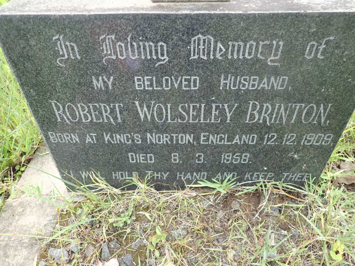 BRINTON Robert Wolseley 1909-1958