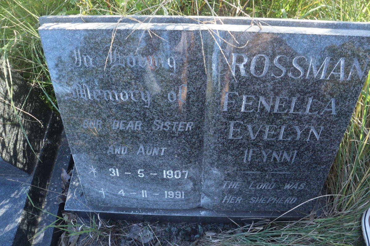 CROSSMAN Fenella Evelyn 1907-1991