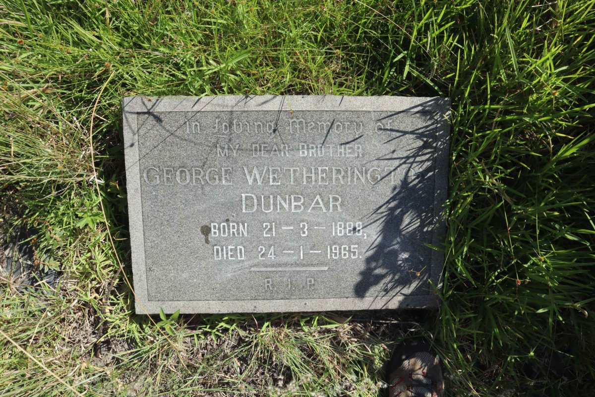 DUNBAR George Wetherington 1889-1965