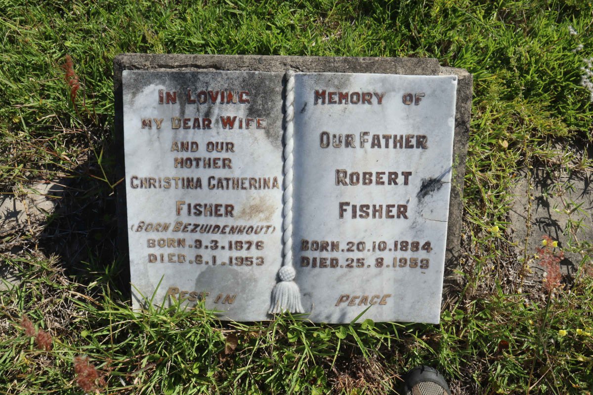 FISHER Robert 1884-1959 &amp; Christina Catherina BEZUIDENHOUT 1876-1953