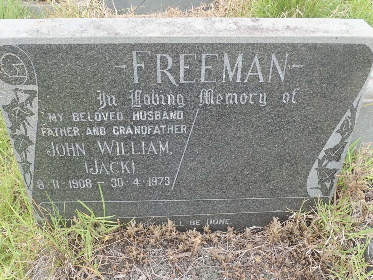 FREEMAN John William 1908-1973