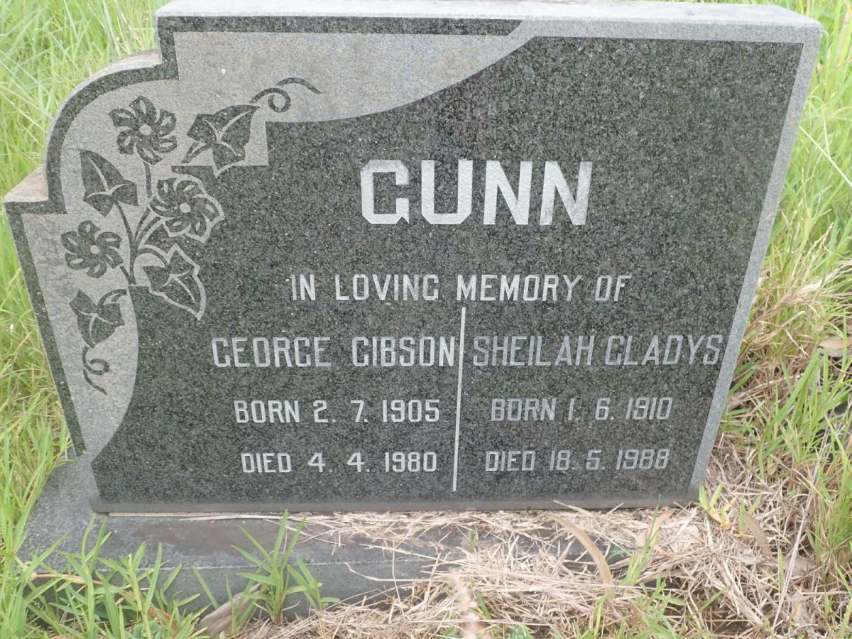 GUNN George Gibson 1905-1980 &amp; Sheilah Gladys 1910-1988