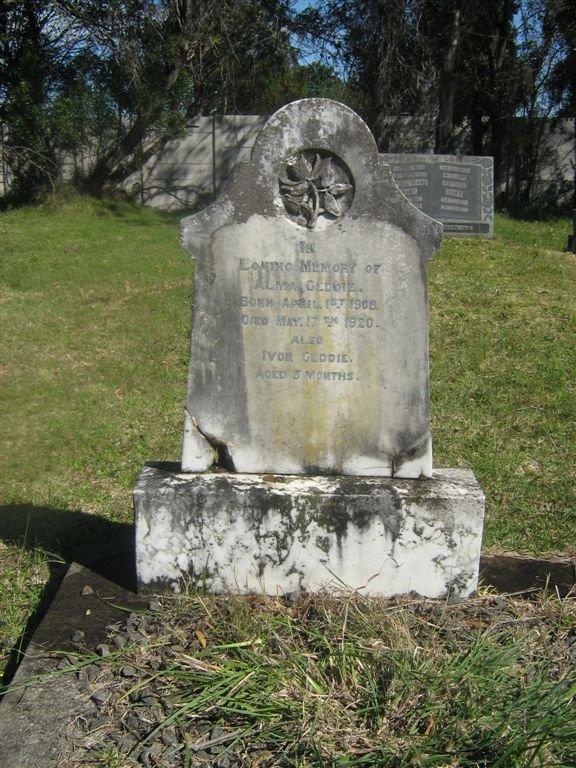 GEDDIE Alma 1908-1920 :: GEDDIE Ivor