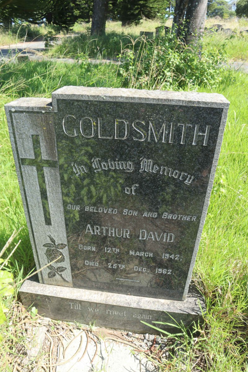 GOLDSMITH Arthur David 1942-1962
