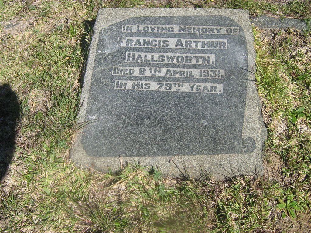 HALLSWORTH Francis Arthur -1931