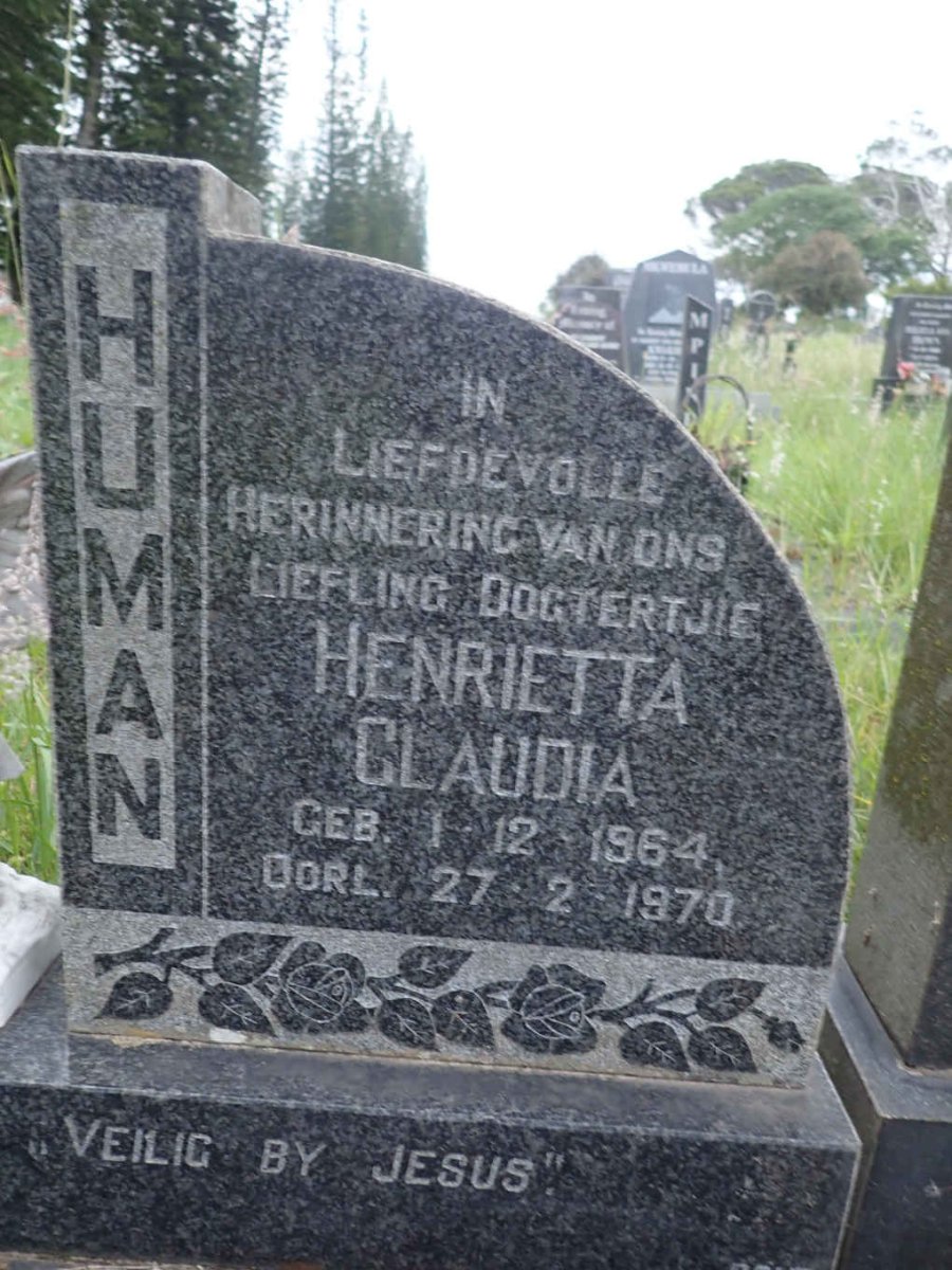 HUMAN Henrietta Claudia 1964-1970