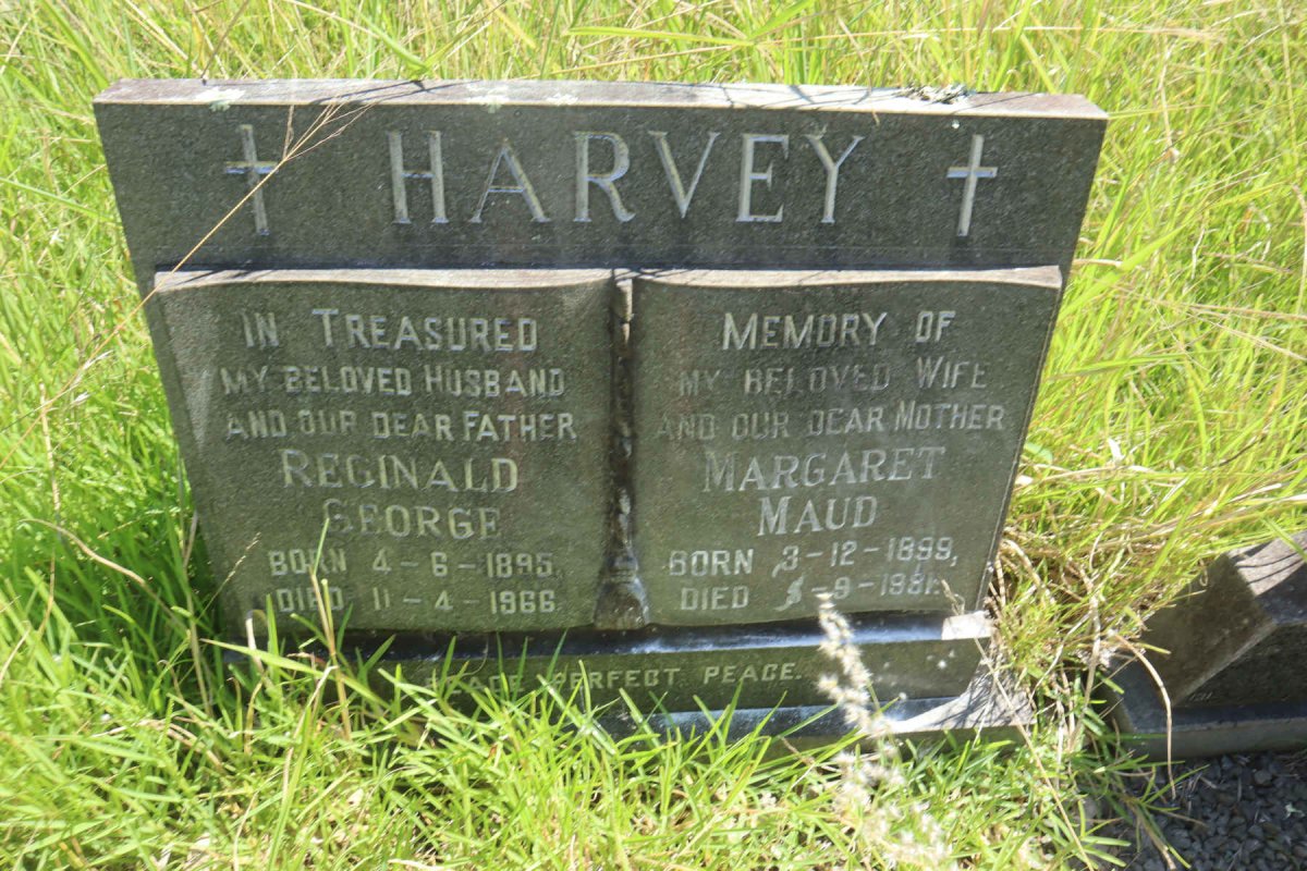 HARVEY Reginald George 1895-1966 &amp; Margaret Maud 1899-1981