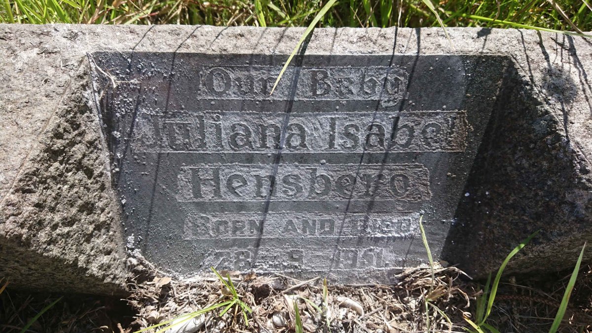 HENSBERG Juliana Isabel 1951-1951