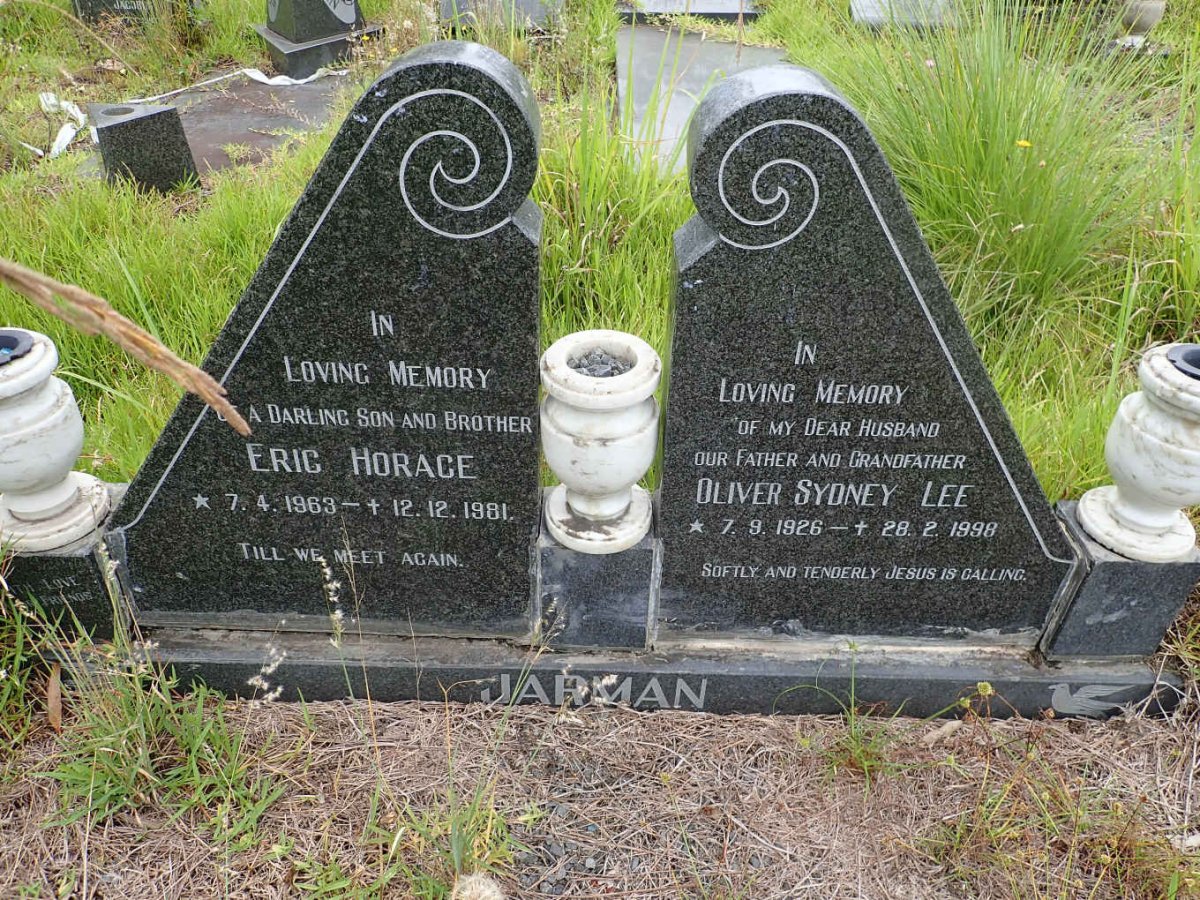 JARMAN Oliver Sydney Lee 1926-1998 :: JARMAN Eric Horace 1963-1981