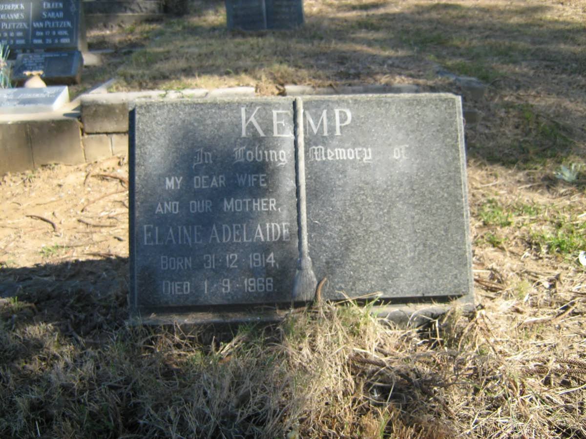 KEMP Elaine Adelaide 1914-1966