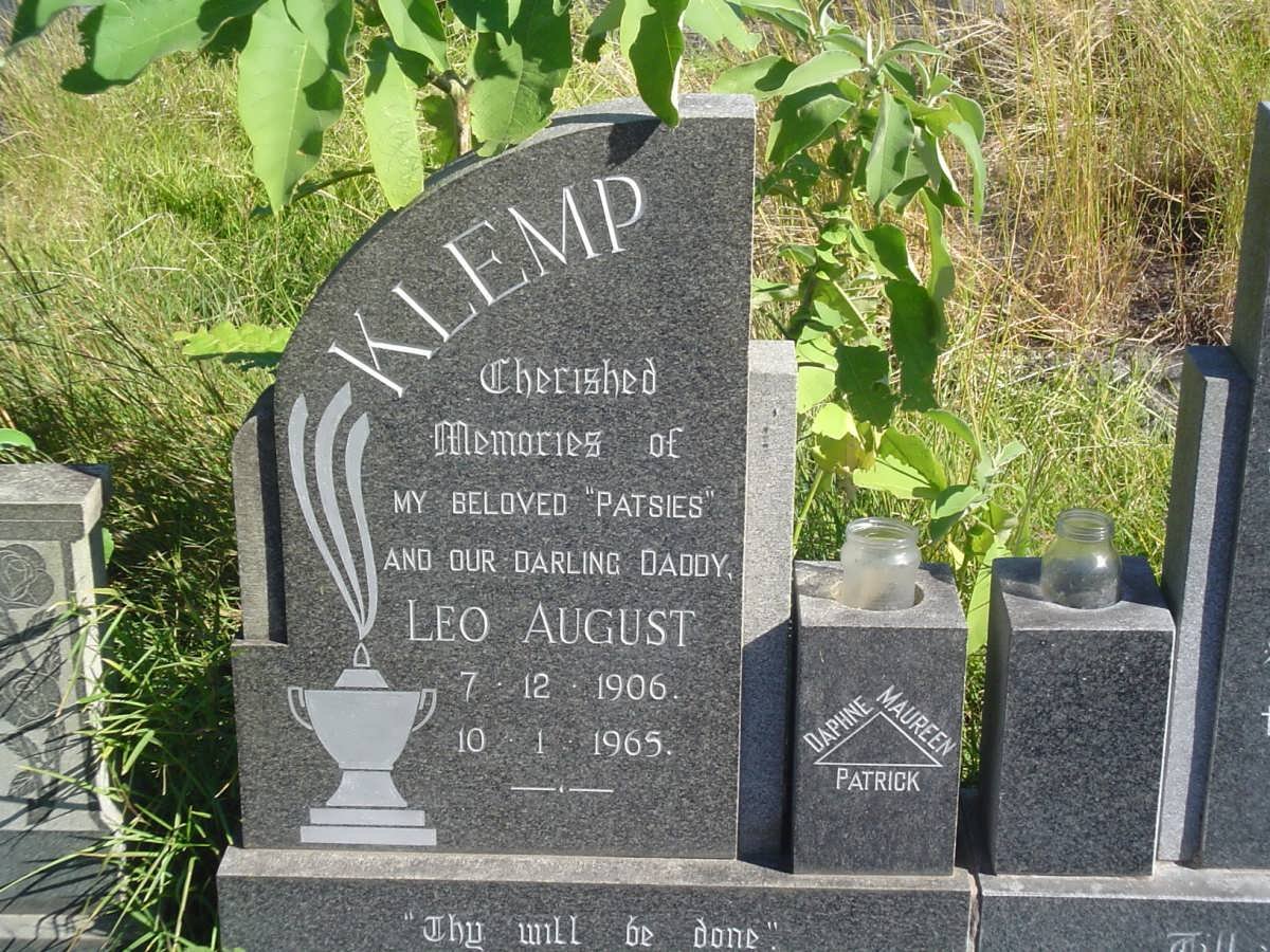 KLEMP Leo August 1906-1965 &amp; Daphne MOODIE 1934-1994 :: KLEMP Rhona 1913-1985