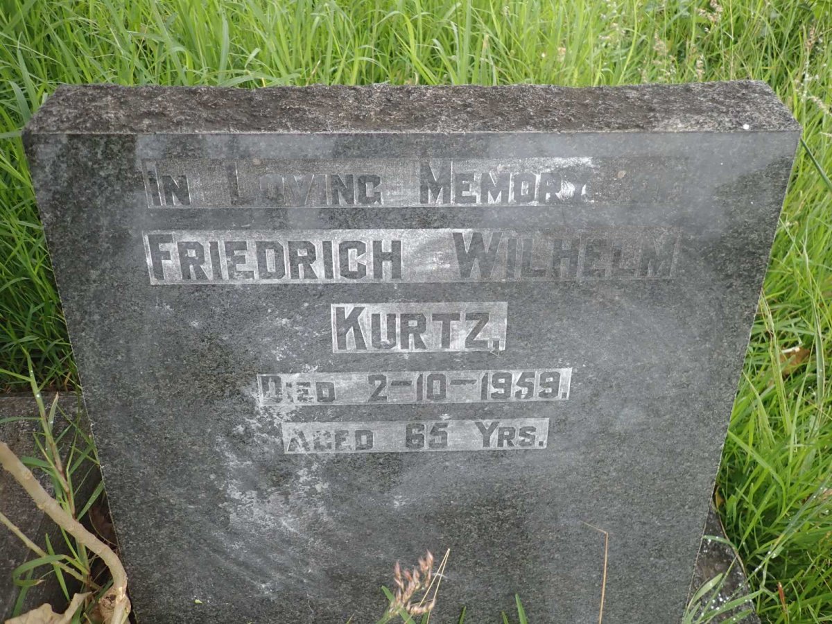 KURTZ Friedrich Wilhelm -1959
