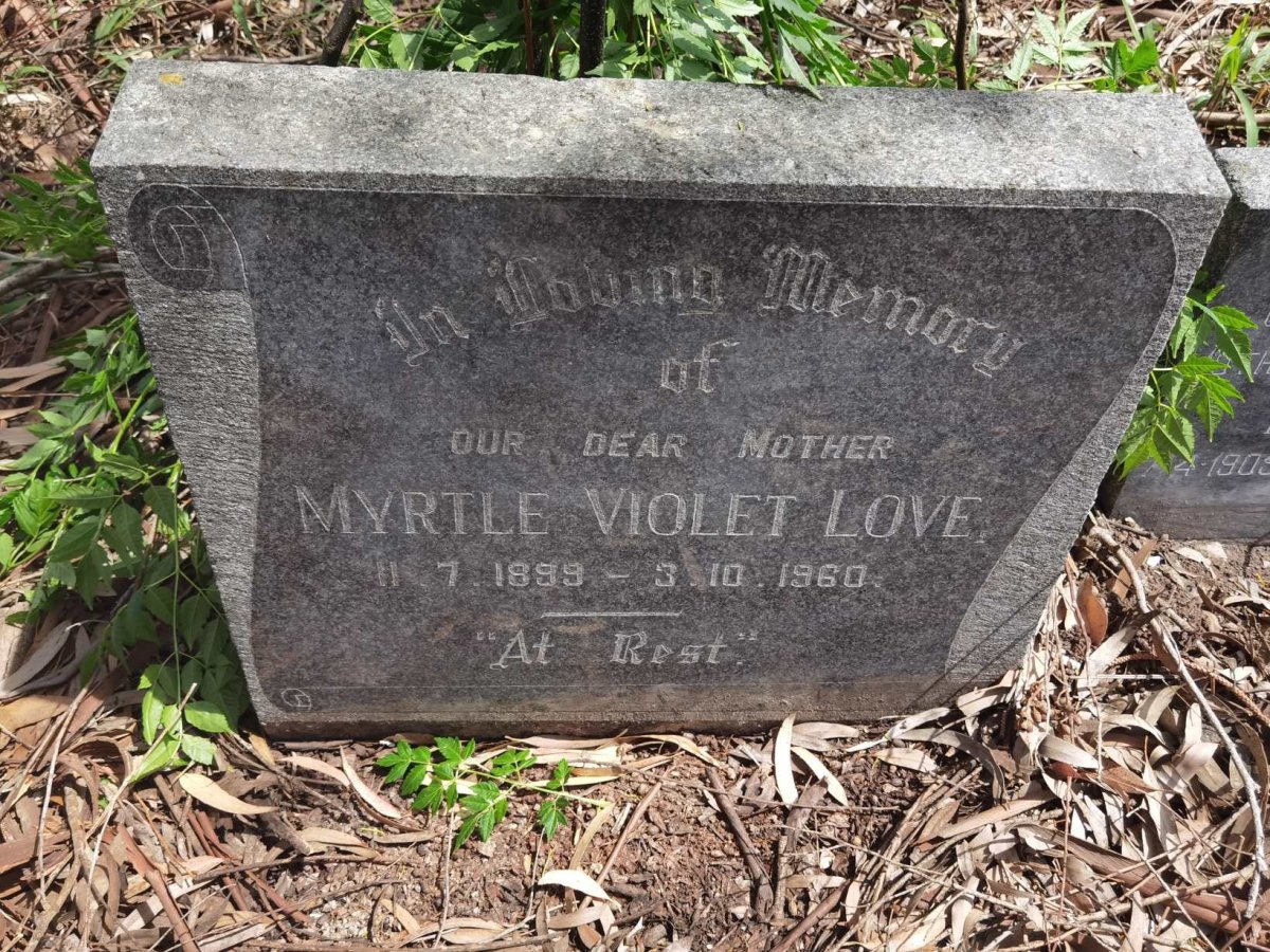 LOVE Myrtle Violet 1899-1960