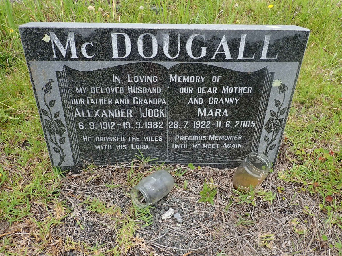 MCDOUGAL Alexander 1912-1982 &amp; Mara 1922-2005