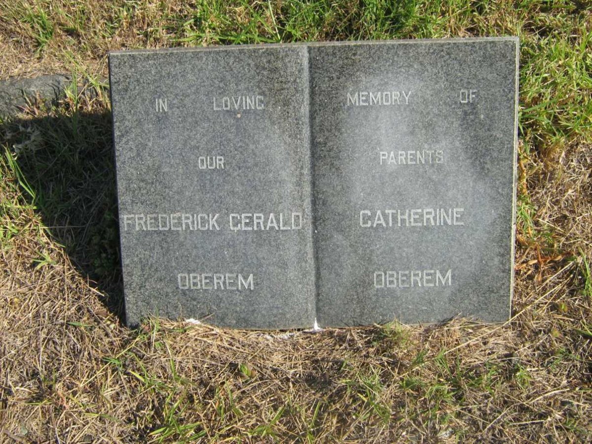 OBEREM Frederick Gerald &amp; Catherine