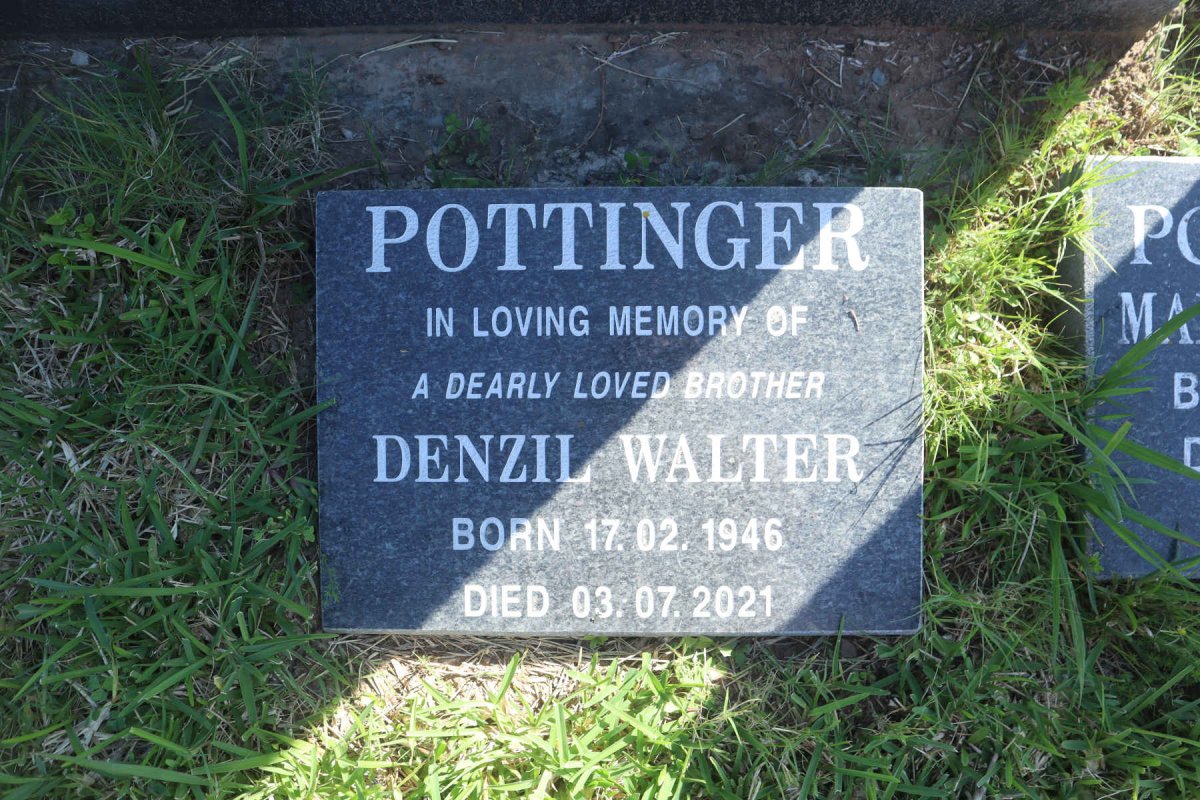 POTTINGER Denzil Walter 1946-2021