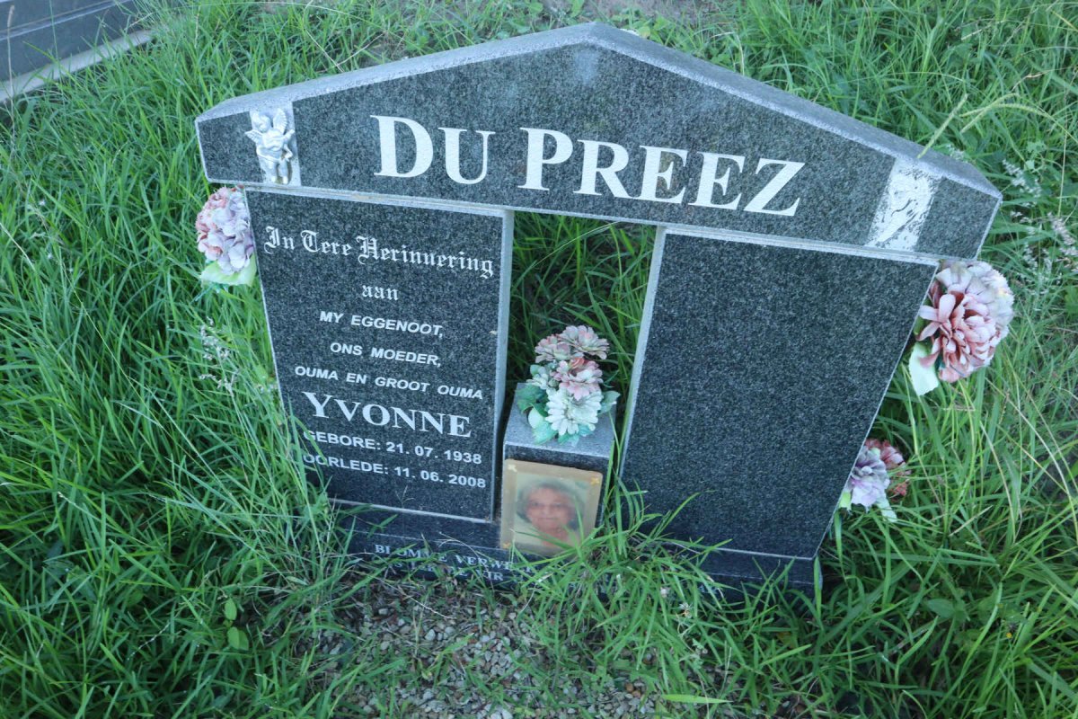 PREEZ Yvonne, du 1938-2008
