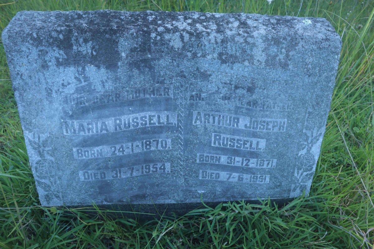 RUSSELL Arthur Joseph 1871-1951 &amp; Maria 1870-1954