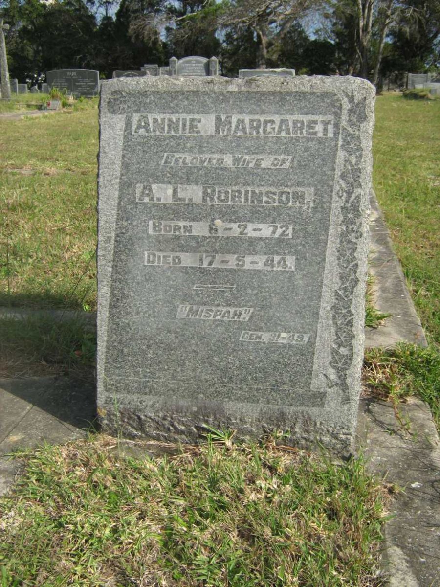 ROBINSON Annie Margaret 1872-1944