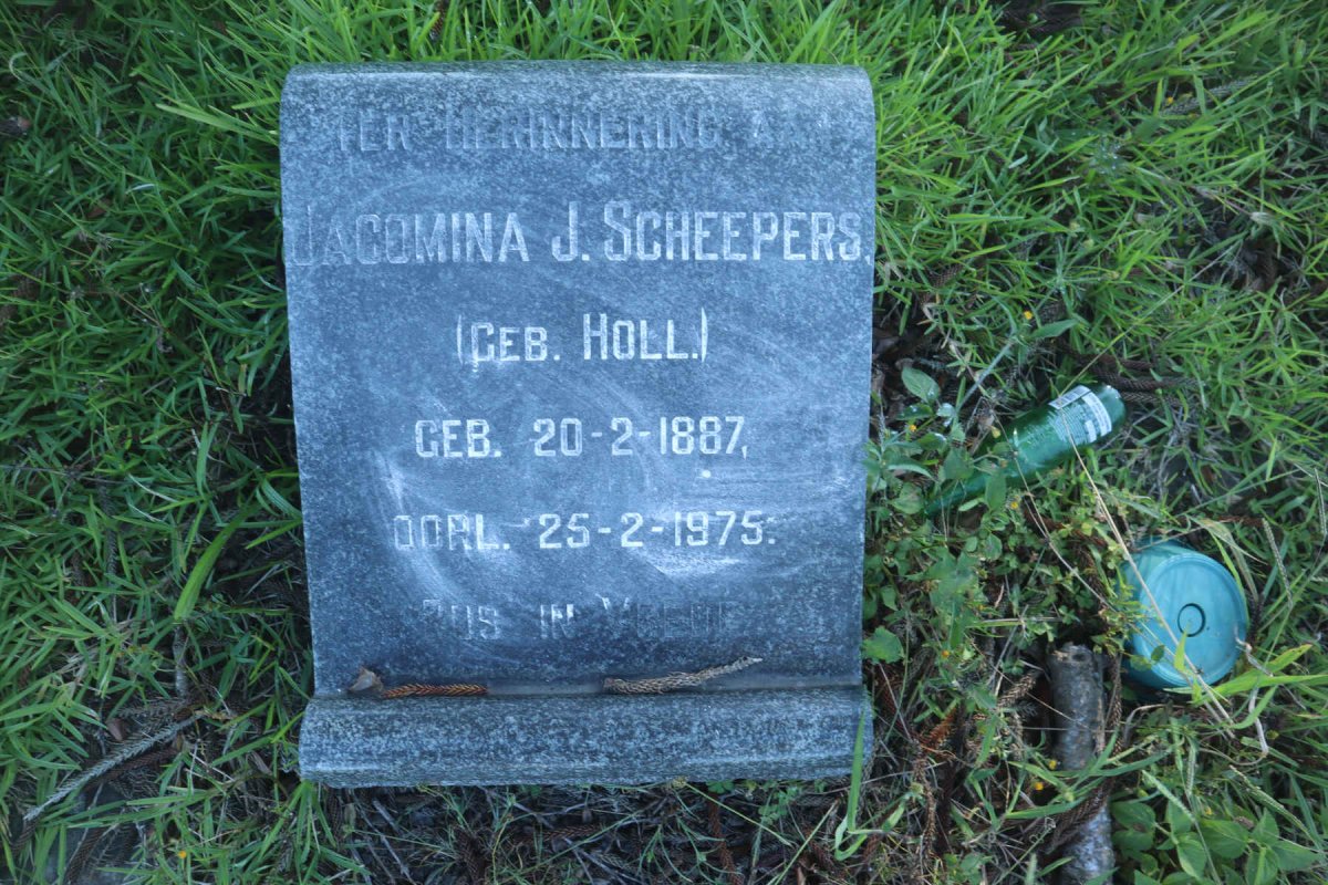 SCHEEPERS Jacomina J. nee HOLL 1887-1975