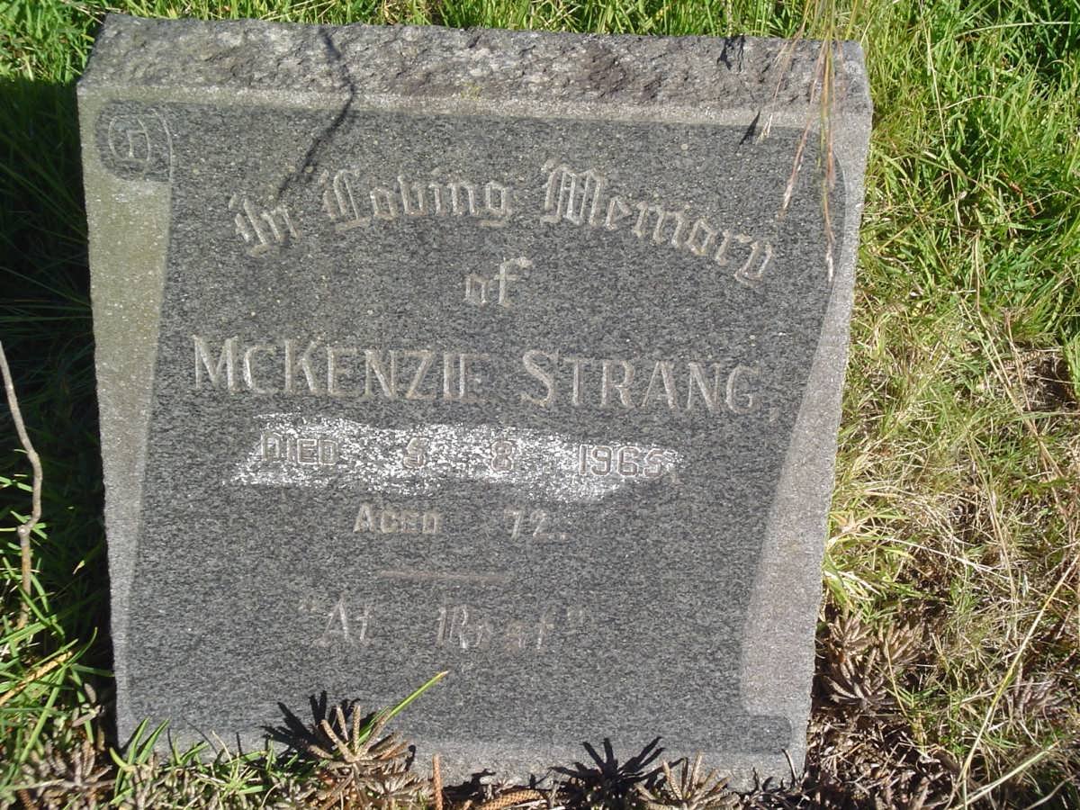 STRANG McKenzie -1965