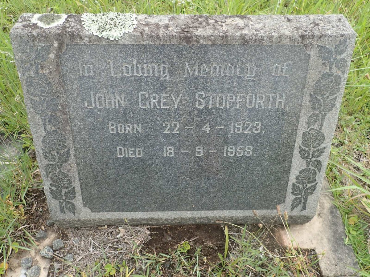 STOPFORTH John Grey 1923-1958