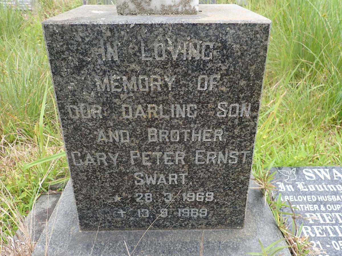 SWART Gary Peter Ernst 1969-1969