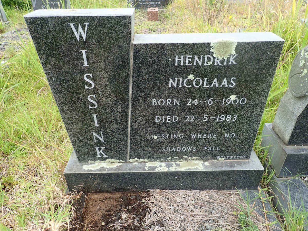 WISSINK Hendrik Nicolaas 1900-1983