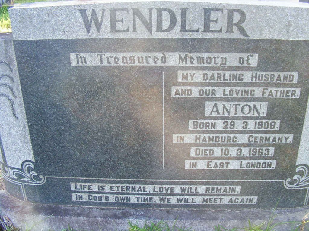 WENDLER Anton 1903-1963