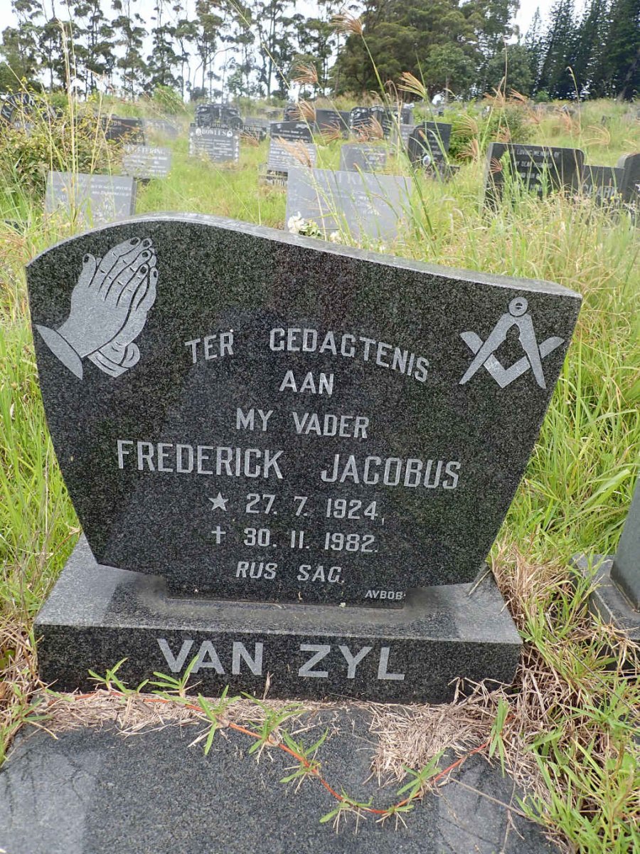 ZYL Frederick Jacobus, van 1924-1982 
