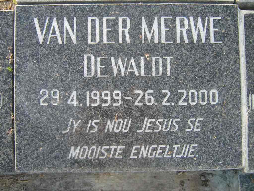 MERWE Dewaldt, van der 1999-2000