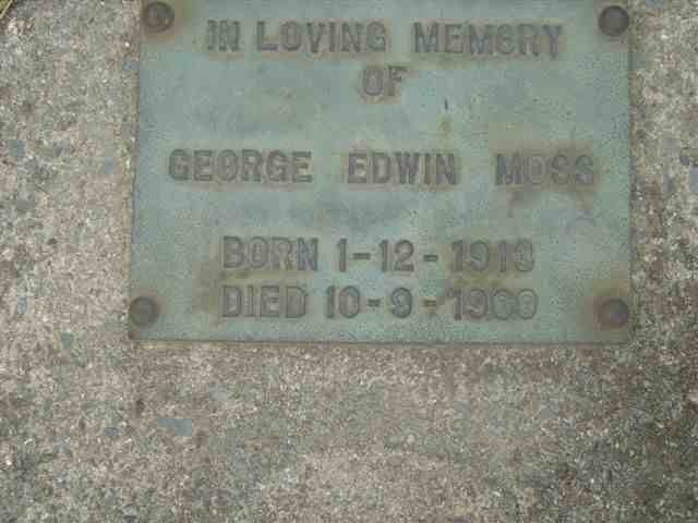 MOSS George Edwin 1913-1969