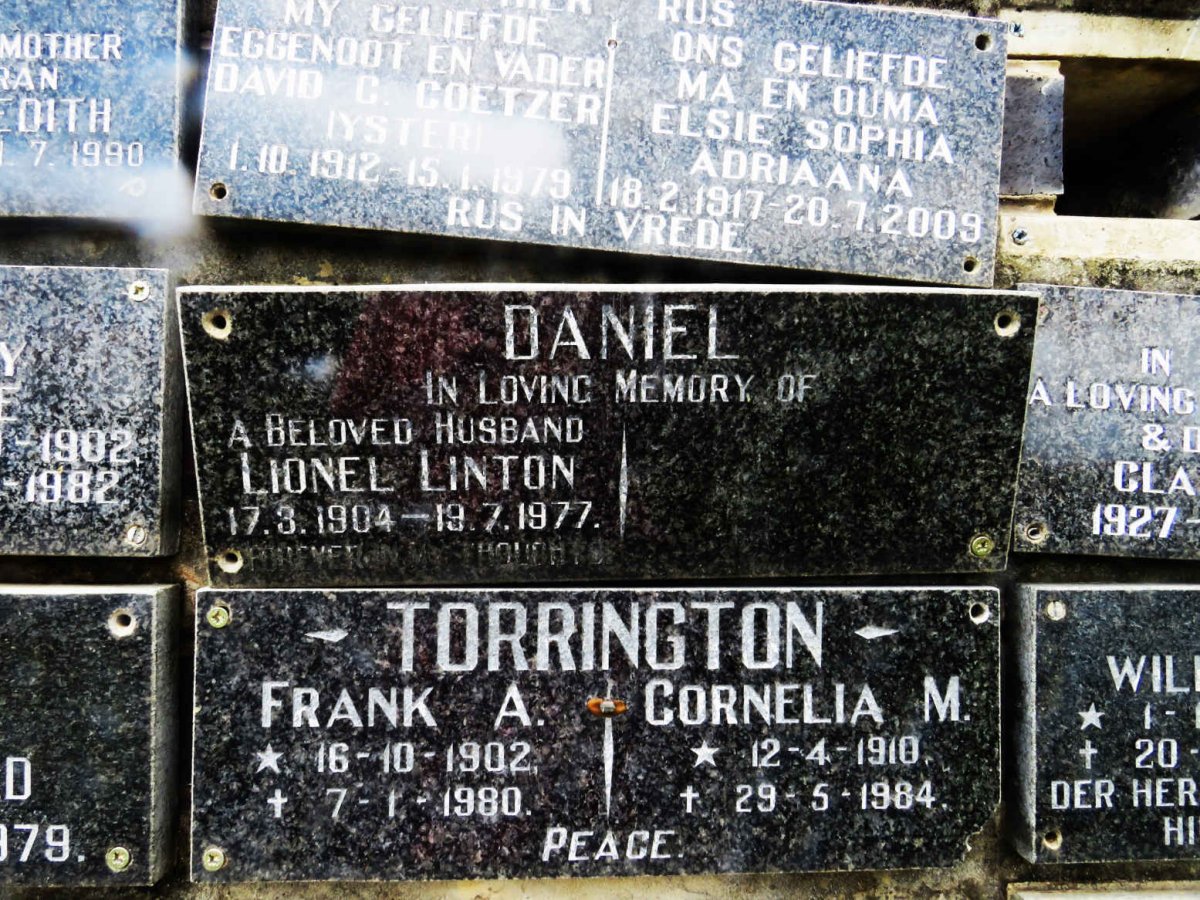 DANIEL Lionel Linton 1904-1977