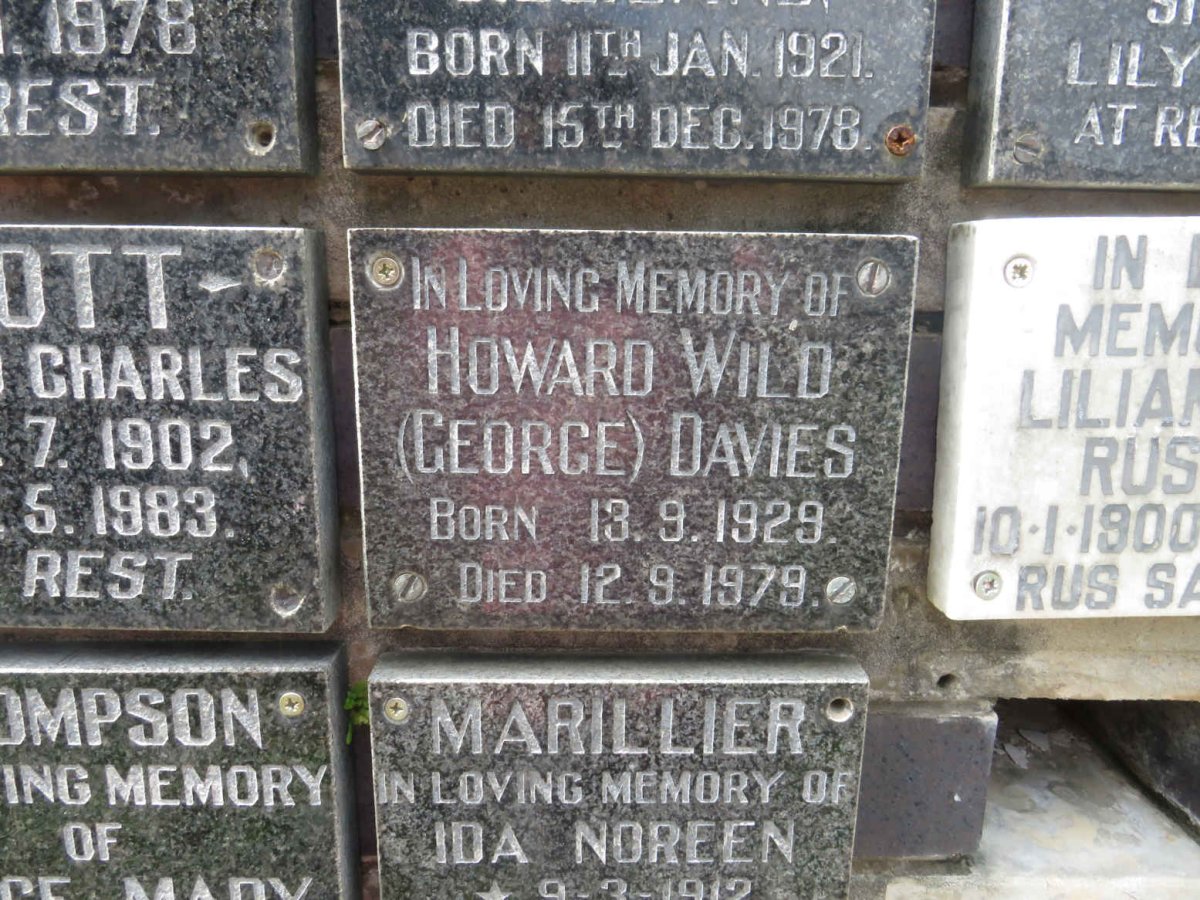 DAVIES Howard Wild 1929-1979