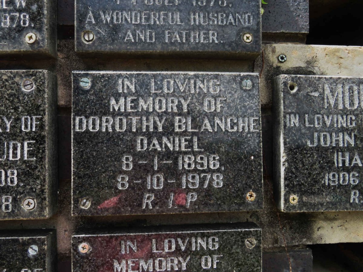 DANIEL Dorothy Blanche 1896-1978