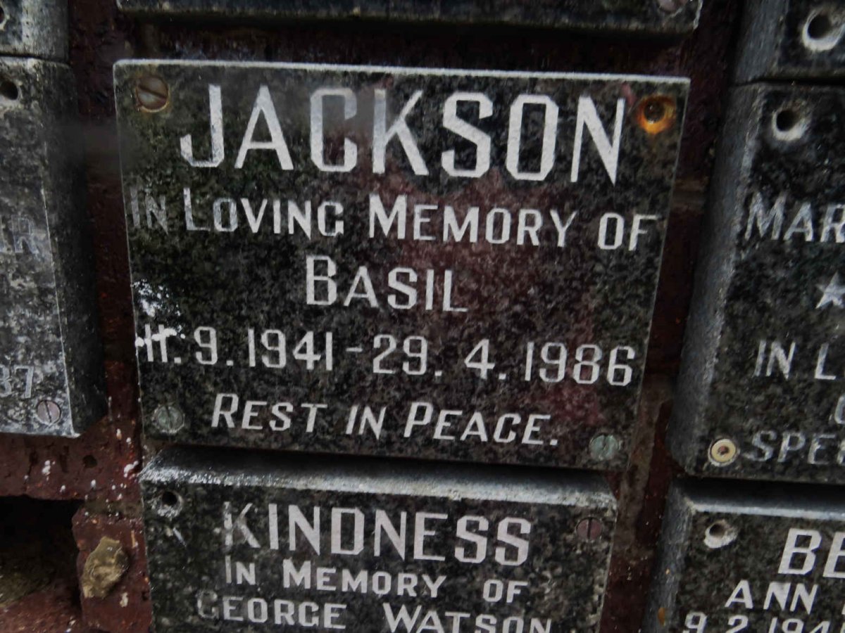 JACKSON Basil 1941-1986
