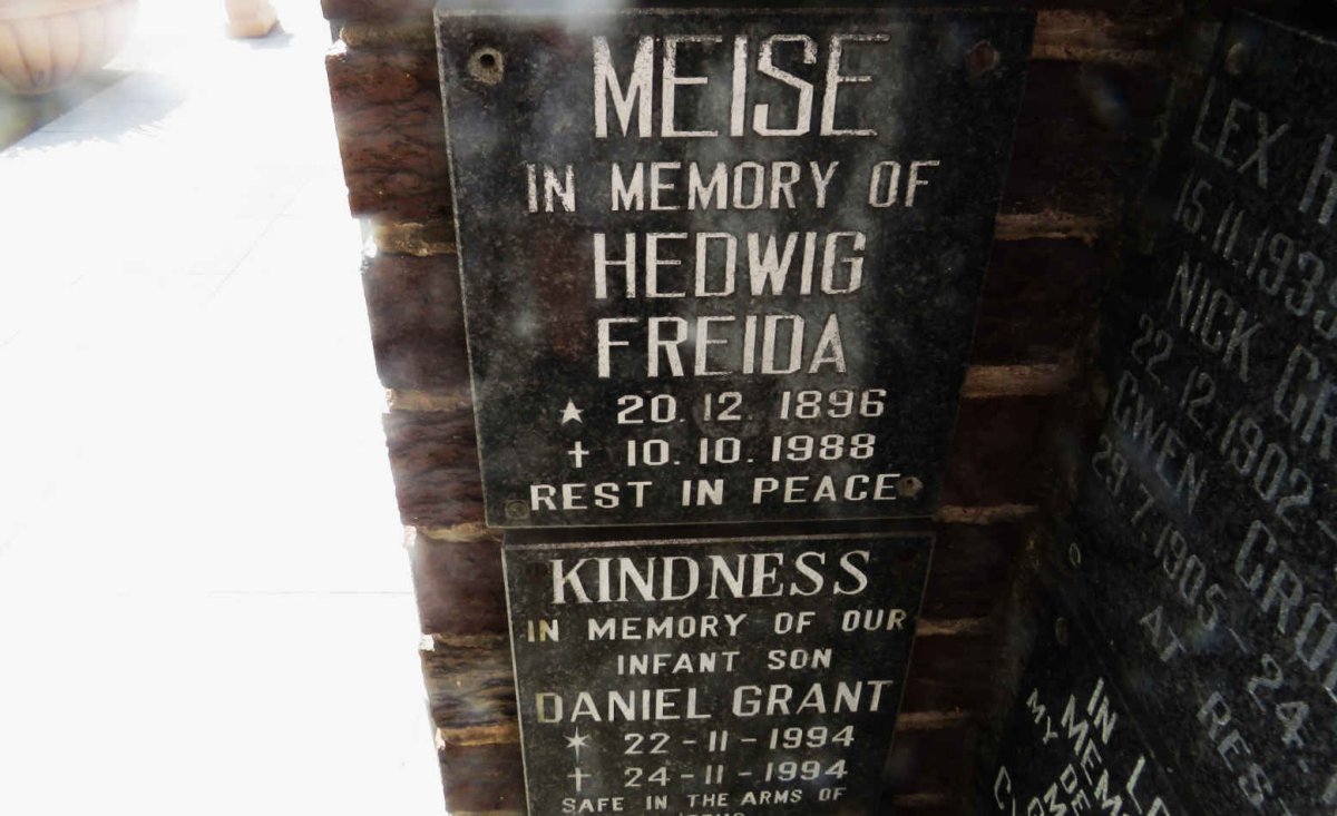MEISE Hedwig Freida 1896-1988