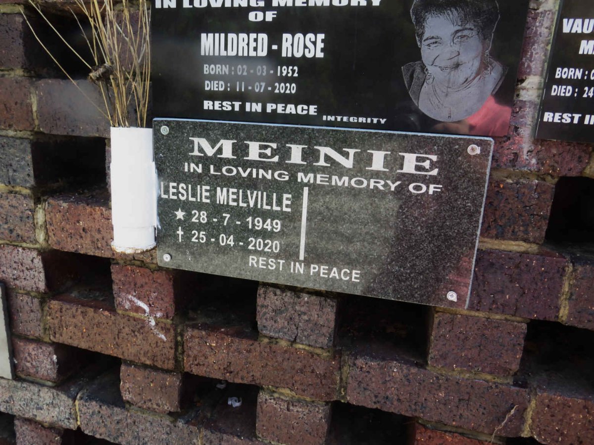 MEINIE Leslie Melville 1949-2020