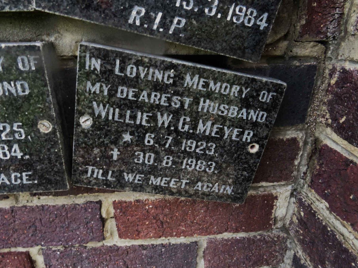 MEYER Willie W.G. 1923-1983