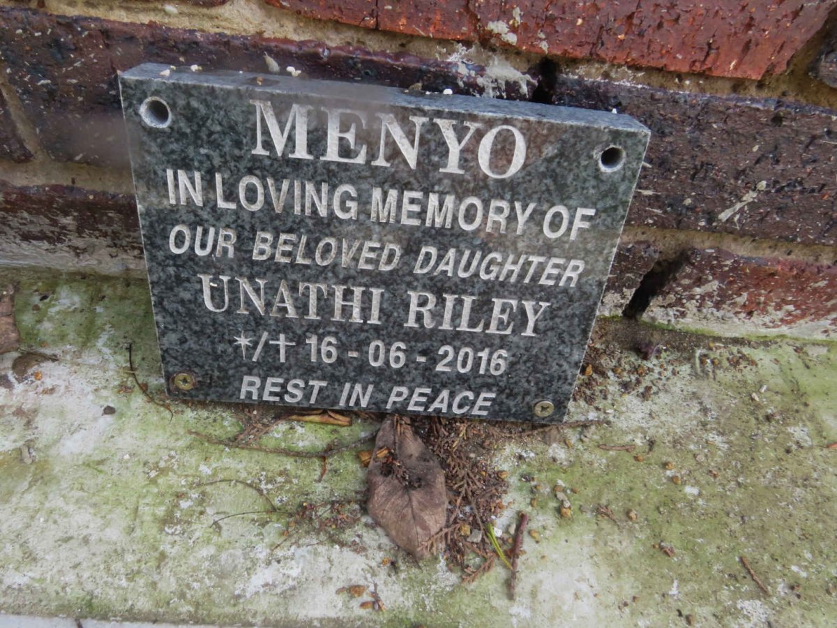 MENYO Unathi Riley 2016-2016