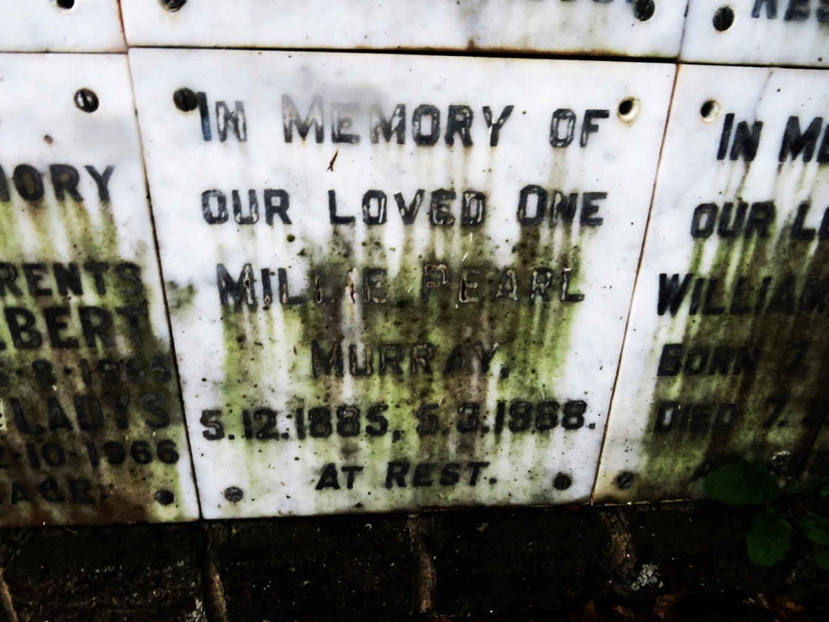MURRAY Millie Pearl 1885-1968